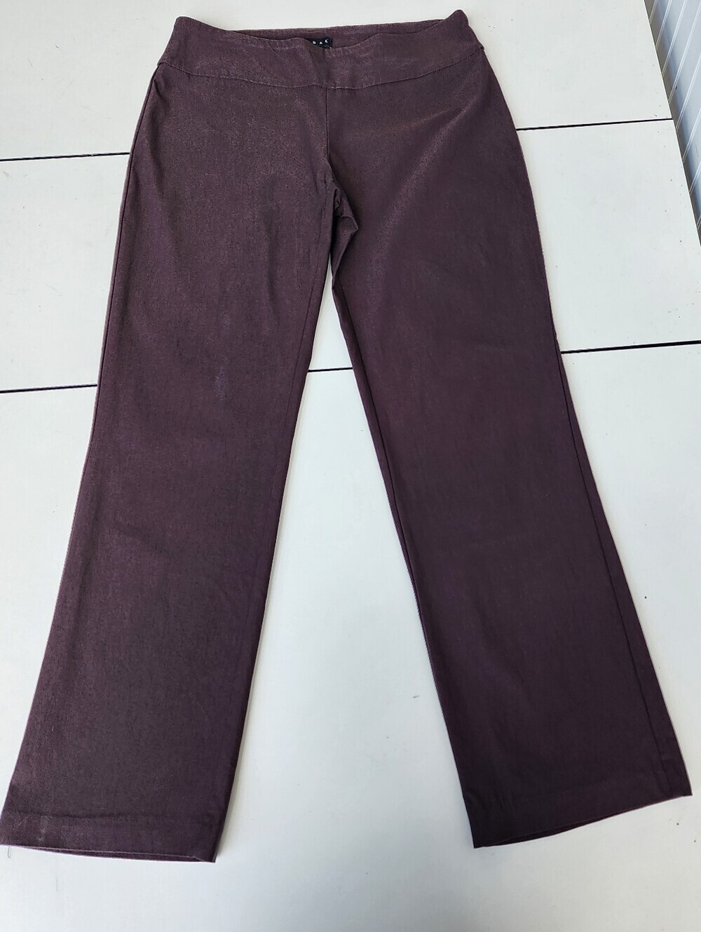 Tribal Pants Women’s Stretch Brown Pull On Flared Leg Rayon Nylon Sz 6P